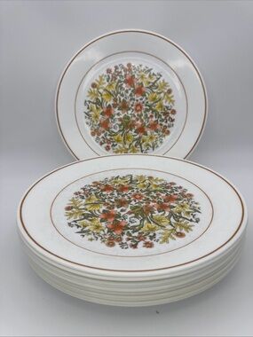 Set Of 12 Corelle Corning Indian Summer 10.25" Dinner Plates 10 1/4"